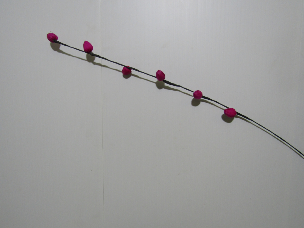 Ветка для декора "Хала" розовая 1м 10шт/уп S202B