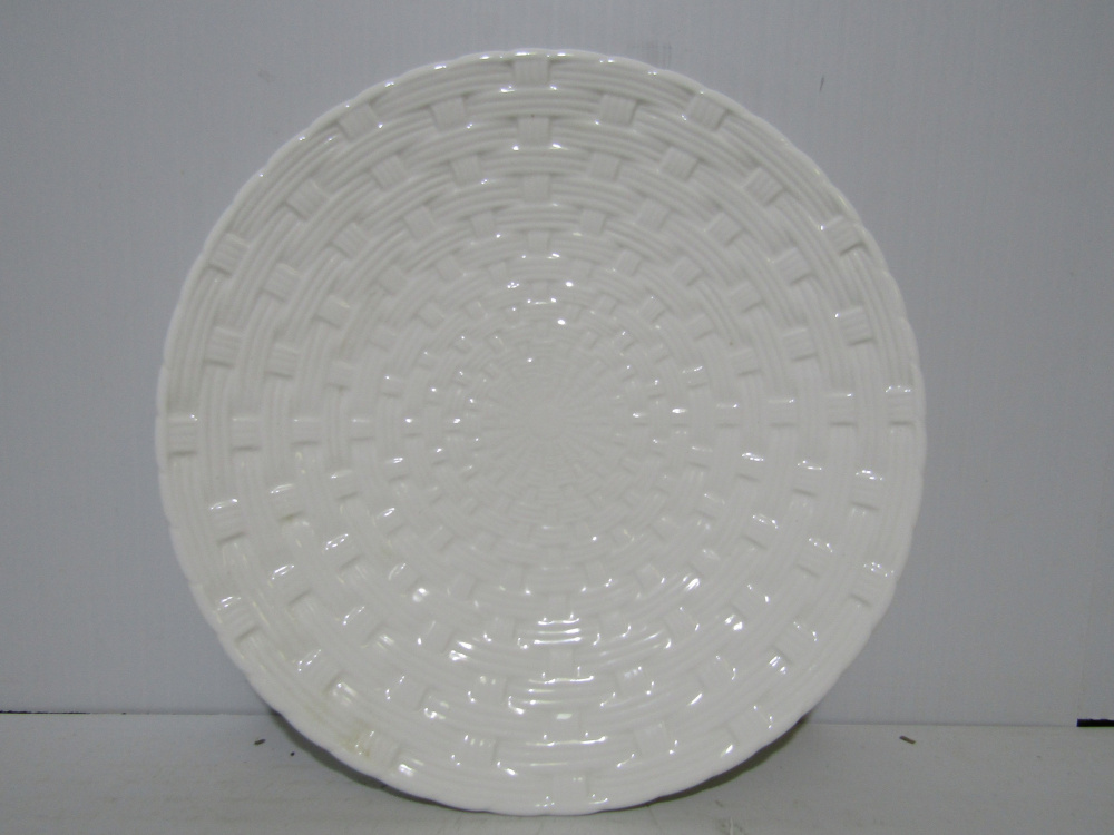 Керам. тарелка белая большая 25см (S262)